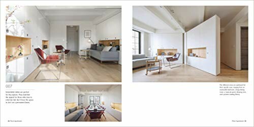 Modern apartment interior with minimalist design and wooden flooring.