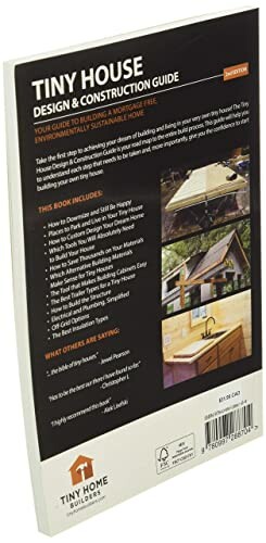 Back cover of a Tiny House Design & Construction Guide book.